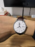 积优（JEAYOU）手表带真皮男士适用天梭力洛克库图浪琴名匠欧米茄蝶飞汉密尔顿美度西铁城天王精工海鸥飞亚达女 实拍图