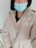 唐菓蜜设计感羽绒棉服女冬季2025新款羽棉袄绒服韩版时尚加厚面包服棉衣 米白色 L 实拍图