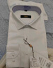 雅鹿纯色衬衫男秋季款男士商务正装修身百搭舒适上衣白衬衣白色5XL 实拍图