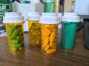 CiNii 美国药品分装瓶大容量便携密封药盒避光防氧化中药粉液体药剂 经典橙色套装 实拍图