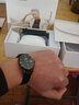 冠琴（GUANQIN）瑞士认证手表男士机械表 超薄简约中学生男表 精钢商务绅士名表 条钉黑皮全黑 实拍图