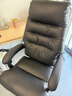 顾全C533家用老板椅舒适久坐办公椅电脑椅可躺工学椅子环保真皮座椅 黑色 真皮（更高品质之选) 实拍图