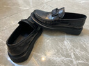 金利来（Goldlion）男鞋乐福鞋个性皮鞋时尚舒适套脚商务休闲鞋G508310294AAB黑色37 实拍图