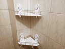 嘉宝吸盘浴室置物架角架卫生间洗手间墙角收纳架层架免打孔壁挂无痕不锈钢吸壁式三角架转角架子 实拍图