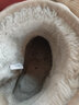 森馬（senma）潮流简约百搭保暖加绒棉鞋短筒情侣雪地靴男718414704 杏色 42码 实拍图