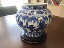 收藏天下景德镇陶瓷器青花客厅玄关博古架酒电视柜摆件花瓶中式家居工艺品 仿元青花鬼谷子下山罐+底座 21cm 实拍图
