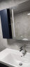 箭牌（ARROW）简约风浴室柜陶瓷一体盆洗脸盆柜组合洗手台智能镜柜套餐幽蓝系列 智能镜-幽蓝90CM（无龙头下水） 晒单实拍图