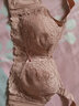 千奈美内衣女薄款文胸罩无钢圈大码聚拢大胸显小全罩杯缩胸 玫瑰粉 80C 实拍图