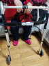 可孚 老人残疾人助行器康复拐杖助步器骨折走路辅助行走器车扶手架老年人四角拐棍铝合金助行器622+脚轮+底塞 实拍图