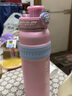 吨吨BOTTLED JOY316不锈钢儿童保温杯男女大容量王一博学生迷你吨吨杯 车载-粉浪社【316不锈钢】1L 实拍图