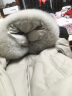 灵范儿海宁真皮羽绒服女新款冬狐狸毛领皮草绵羊皮衣外套中长款 灰色 XL 晒单实拍图