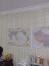 欧式复古地图：中国+世界地图挂图（1.1米*0.8米 仿古地图装饰画挂画 赠3M贴胶 套装2张） 实拍图