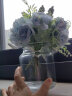 爱已装糖 仿真花假花摆件塑料花欧式花瓶客厅电视柜装饰花 艾尔米蓝套装 实拍图