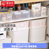 爱丽思（IRIS） 收纳盒桌面塑料收纳箱化妆品内衣物整理玩具盒爱丽丝桌面储物盒 【特大号加深】 磨砂 有盖 实拍图