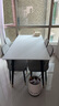 曼丘岩板餐桌家用轻奢现代简约小户型饭桌客厅长方形大理石餐桌椅组合 哑光白12mm（一桌四椅） 1.6m *宽80cm 实拍图