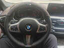 宝马5系方向盘套冬季3系320li 525 530le 730 x1x2x3x4x5x6真皮超薄把套 宝马-高端翻毛皮【时尚黑】（M标） 实拍图