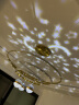 梵季（Fanji）客厅吊灯现代简约灯饰网红轻奢北欧灯具创意个性卧室星空餐厅吊灯 金色3圈3球（40+60+80）+无极 实拍图