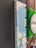达尔优 EK815机械合金版108键多键位机械键盘电竞游戏CF吃鸡LOL键盘机械双色白蓝键帽全键无冲 108键红轴（蓝拼白键帽）29种灯光模式 实拍图