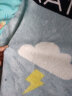 南极人毛毯加厚法兰绒毯子四季空调毯沙发午睡盖毯 天空150*200cm 实拍图