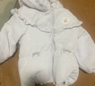 巴拉巴拉童装婴儿羽绒服女童宝宝冬季短款外套儿童保暖萌男童 粉紫A70725 100 cm 实拍图