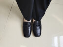爱步（ECCO）单鞋女 夏季包头粗跟浅口单鞋 安妮208513 黑色20851301001 38 （偏大，建议选小一码） 实拍图