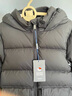 保姆鹅 儿童羽绒服宝宝白鸭绒外套防风冬装男童女童加厚保暖[NG2764] 炭黑 110 实拍图