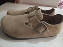 东园物作真皮休闲日系外穿舒适百搭真皮软木男女款圆头平底防滑全包勃肯鞋 卡其色【以此颜色为准】 36 【偏大一码】 实拍图