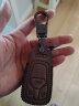 绅创奥迪A6l钥匙套新款A7L A3女A8L男士Q7红色S6 S7 Q6老款Q5 A4扣包 B款-无匙启动-棕色（扣款） 按照钥匙外观选择款式 实拍图