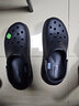 CROCS卡骆驰檀健次同款经典泡芙洞洞鞋轻便舒适男女同款花园鞋|207521 黑色-001(含智必星) 43 (270mm) 实拍图