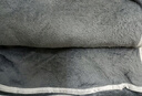 毛毯牛奶绒空调毯床单绒毯冬季加厚法兰绒沙发毯办公室午睡盖毯子 深灰色 180x200cm【加大单人毯】 实拍图