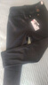 啄木鸟高档羊羔绒休闲裤加绒加厚男士商务西裤弹力直筒宽松中年爸爸裤子 S-黑色【羊羔】正品 加绒 31码【2尺4腰围】120-130斤 实拍图