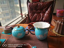 永丰源（auratic）夫人瓷水墨牡丹 7/8头陶瓷茶具套装 盖碗茶壶家用办公中式礼盒 茶漏 2头 实拍图