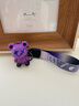 昀翕变色龙熊汽车钥匙扣挂件卡通款钥匙链精致情侣可爱书包挂饰锁匙扣 变色熊【紫色】 实拍图