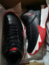 乔丹QIAODAN篮球鞋男球鞋战靴中帮皮面革面防水男鞋学生球鞋 黑色极光红 40 实拍图