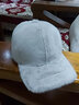 叮咚小格毛绒帽子女秋冬季加厚保暖鸭舌帽韩版潮人街头兔毛冬天棒球帽 卡其色 均码 【标准码】 实拍图
