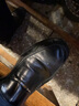 皮尔卡丹（pierre cardin）男鞋亮面羊皮舒软透气商务一脚蹬皮鞋男超轻底瘦脚乐福鞋专柜同款 京漆羊皮轻底偏瘦 41 实拍图