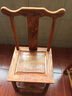 李氏明株 红木家具 非洲花梨（学名刺猬紫檀）餐桌椅实木古典管帽椅靠背椅复古椅靠背椅 座面：32*35 坐高：33 整高：72 实拍图