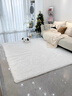 Y U-LIVE北欧风长绒卧室地毯网红少女床边地毯加厚升级防滑可定制客厅地毯 纯白色【升级加厚加密】 80cm*200cm 实拍图
