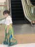 罗蒙女童马面裙汉服新中式儿童古风中秋国风演出服 青绿色套装 120 实拍图