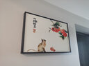 柳莺花燕免打孔电表箱装饰画现代简约客厅餐厅挂画电闸箱配电箱遮挡壁画 事事如意 60X40遮挡50X30 液压款 实拍图