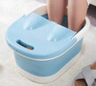 北杉（BEiSHAN） 泡脚桶折叠足浴盆足浴桶家用带滚轮高脚洗脚盆泡脚盆手提洗脚桶 加高款可折叠（少女粉） 实拍图