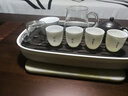 极素茶杯德化羊脂玉功夫茶具小茶杯白玉陶瓷泡茶杯子薄胎白酒杯带字禅意家用客厅个人品茗杯主人杯单杯 黑字凝香杯-从容 实拍图