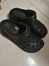 CROCS卡骆驰檀健次同款经典泡芙洞洞鞋轻便舒适男女同款花园鞋|207521 黑色-001(含智必星) 43 (270mm) 实拍图