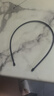 皇家莎莎Royalsasa弹簧洗脸发箍韩版简约成人运动头箍发饰品男女士发窟 黑色BL 实拍图