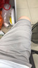 真维斯（Jeanswest）五分休闲短裤男士夏季薄款宽松直筒运动中裤子西裤新款冰丝裤 黑色+浅灰色 33 码 实拍图