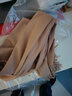 TSFUL围巾女时尚2025新款秋冬季保暖纯色披肩加大加厚防寒围脖 驼色 实拍图