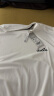 adidas速干运动健身上衣圆领短袖T恤男装阿迪达斯官方轻运动 白色/黑色 A/L 实拍图