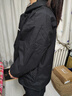 罗蒙（ROMON）冲锋夹克男女户外运动登山服连帽外套防风防水风衣情侣款黑色L 实拍图