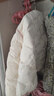 巴拉巴拉童装儿童羽绒服冬男童女童宝宝外套摇粒绒两件套时尚撞色 象牙白10401-208424107204 120cm 实拍图