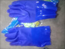佳护全浸塑杀鱼橡胶止滑加厚全胶皮防水防滑工作耐磨防油劳保手套 蓝色磨砂手套：加绒款（3双） 均码 实拍图